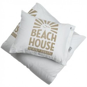 Logo pillowcase beach