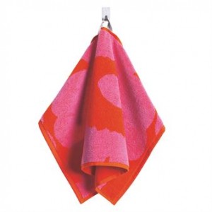 마리메꼬 Unikko towel red-pink