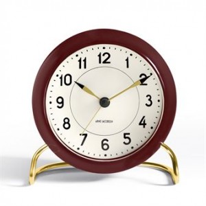 로젠달 AJ Station table clock burgundy