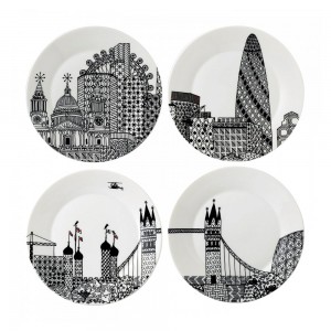 로얄덜튼 London Calling Plate, 4 pieces