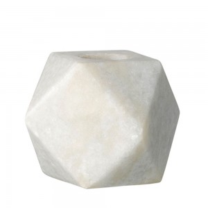 블루밍빌레 Marble Candle Holder 5cm, White