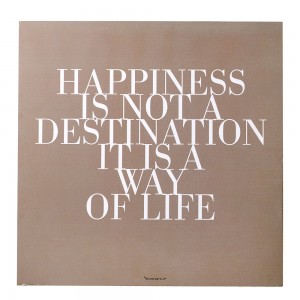 블루밍빌레 Happiness Quote Sign