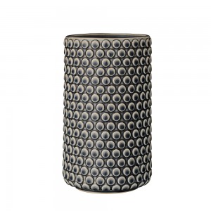 블루밍빌레 Ceramic Vase 21cm, Navy