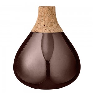 블루밍빌레 Vase Ø14,5cm H17cm, Dark Chocolate
