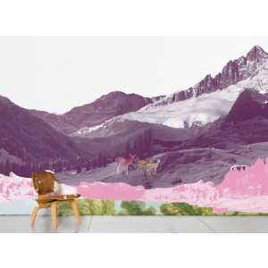 도메스틱 Mont Rose Wallpaper 8 panels