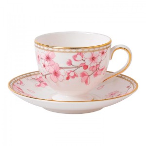 웨지우드 스프링 블라썸 Spring Blossom Teacup & Saucer Leigh, Gift Boxed