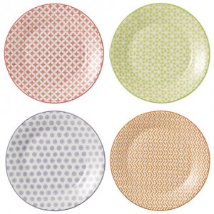 로얄덜튼 파스텔 포슬린 플레이트 Pastels Porcelain Plates, Set of 4, Multi