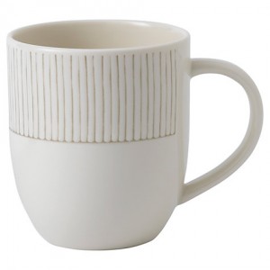 로얄덜튼 ED Ellen DeGeneres Taupe Stripe Mug