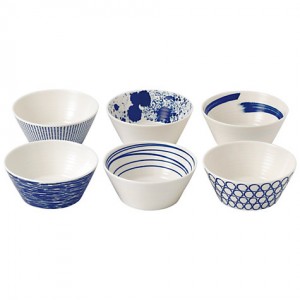 로얄덜튼 퍼시픽 포슬린 타파스 볼 Pacific Porcelain Tapas Bowls Set of 6