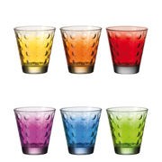 Optic Whisky glass - Set 6 multicoloured glasses