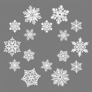 Mino Couronne Window decoration - / Set of 16 flakes - Paper