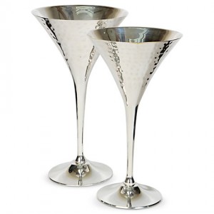 커리너리 컨셉 Hammered Champagne Goblets, Set of 2
