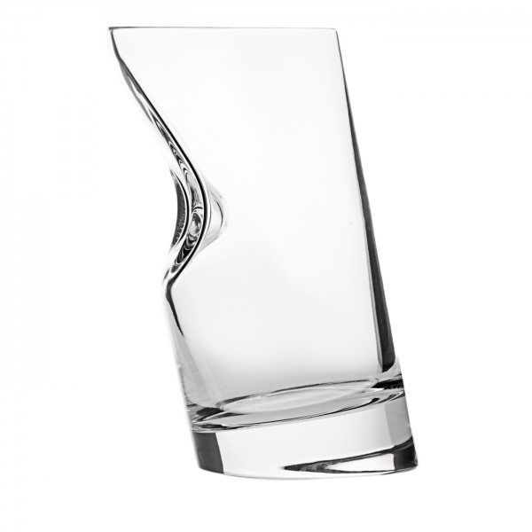 Set of 6 Ice Stopper Crystal Whisky Glasses