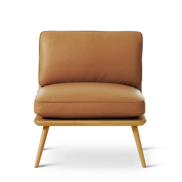 프레데리시아 Spine lounge suite chair petit, oak clear lacquered / leather cognac [15% 할인]