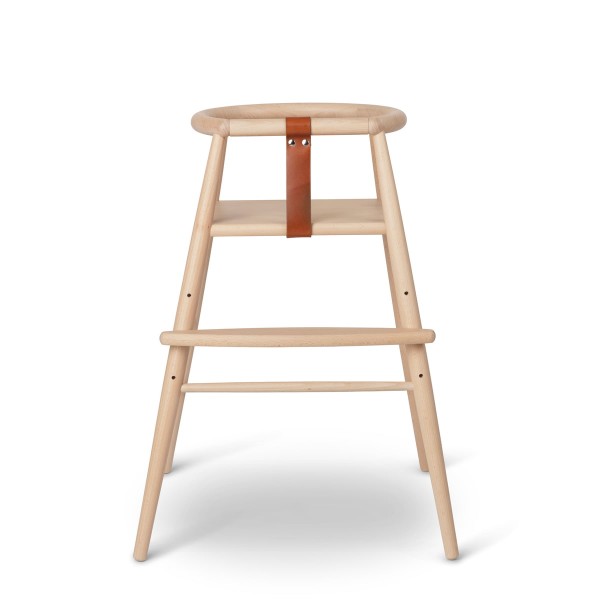 칼한센 ND54 high chair, matt lacquered beech / cognac